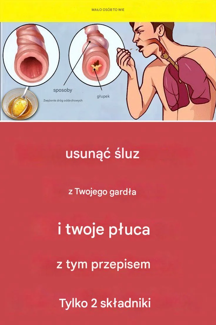 Oczyść gardło i płuca dzięki temu przepisowi: tylko 2 składniki.