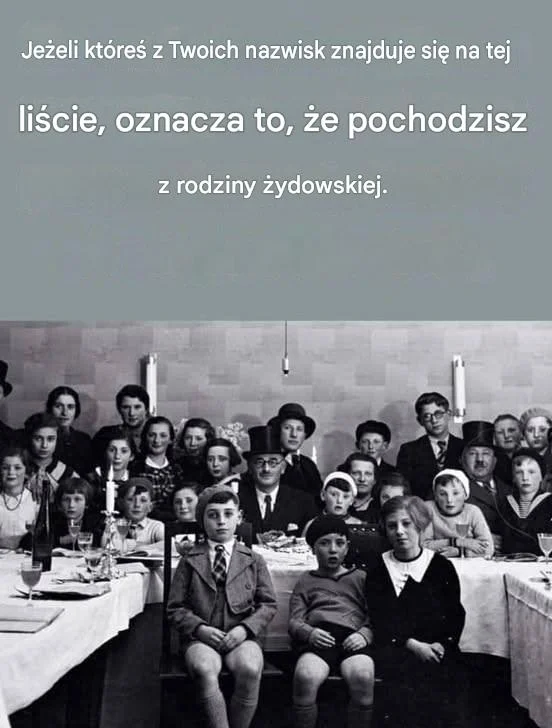 Jeżeli Twoje nazwisko znajduje się na tej liście, możesz mieć żydowskich przodków.
