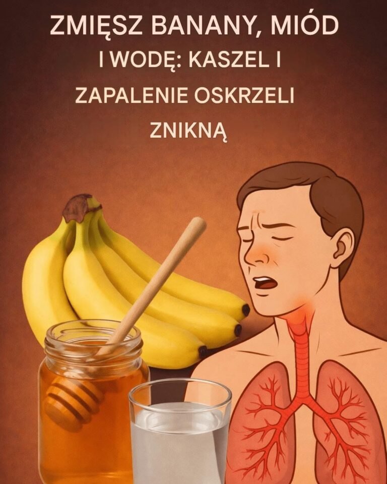 Wymieszaj banany, miód i wodę: kaszel i zapalenie oskrzeli znikną