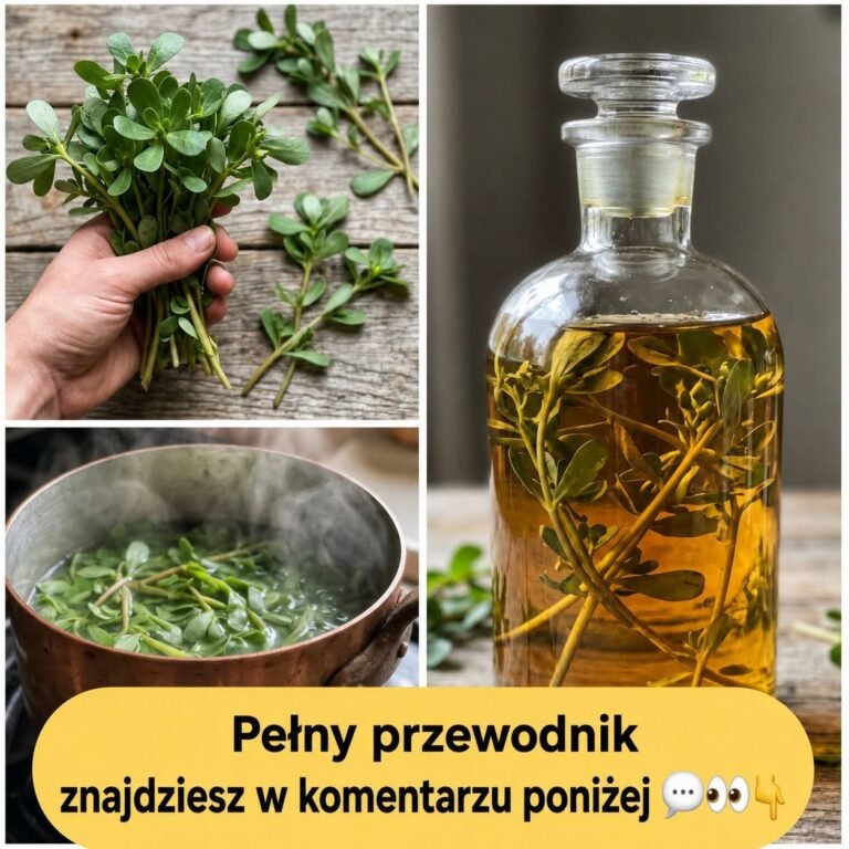 🌿 Domowy Wyciąg z Portulaki – Naturalny Przepis