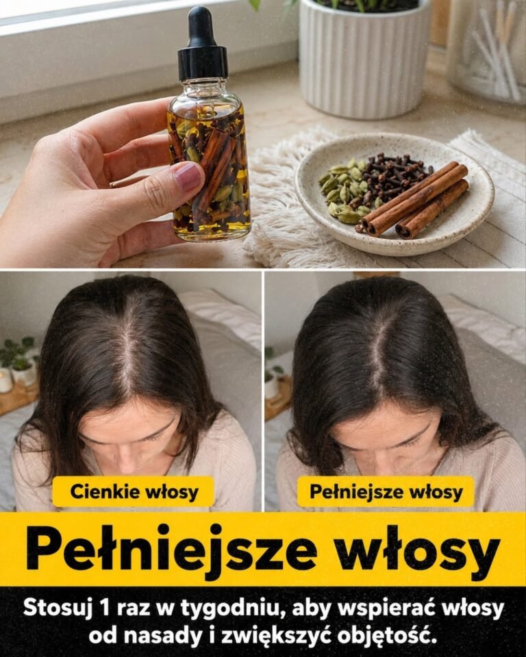 Olejek goździkowy, cynamonowy i kardamonowy do cienkich i słabych włosów.