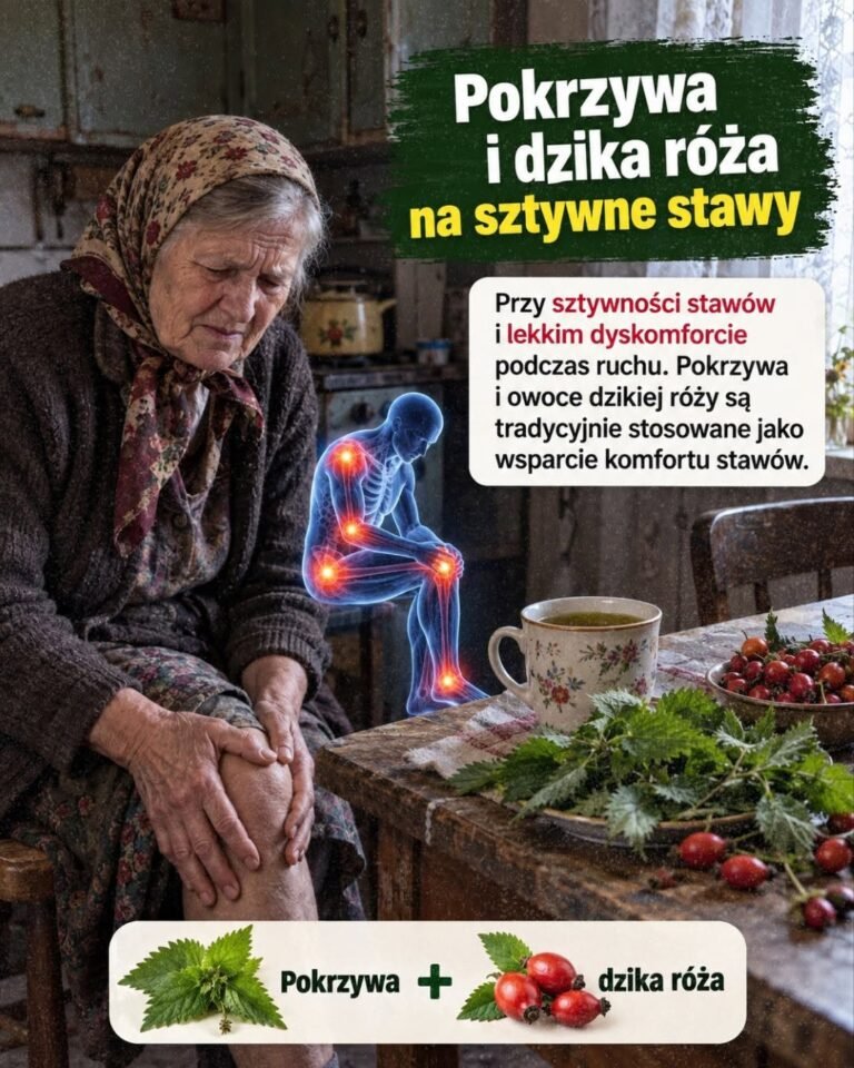 Pokrzywa i dzika róża na sztywne stawy – prosty domowy napar wspierający komfort ruchu
